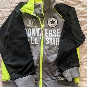NWT Converse Boys Size 6 Lghtweight Track Jacket